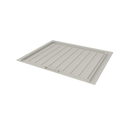 Rev-A-Shelf Thermoplastic (TPE), Gray, 28.5 in W, 0.75 in H, 28.5 in L, Gray SBDTF-2730-14-1